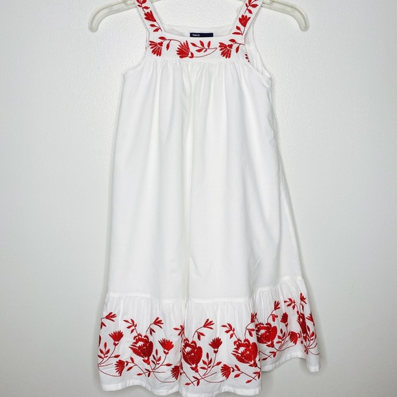 GAP Other - Gap Girls White Embroidered Sundress Dress Size 6